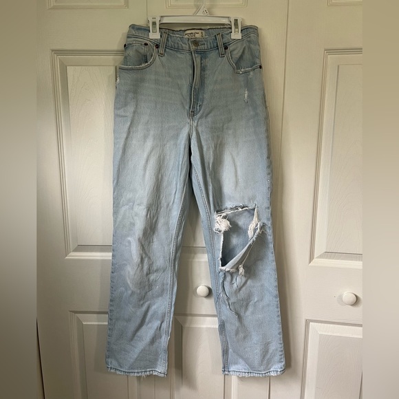 Abercrombie & Fitch 90’s ultra high rise Curve Love 27 / 4 short - Picture 1 of 6